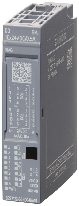 Siemens ET 200SP, DQ 6ES7132-6BH00-0AA0 16X24VDC/0,5A BA, VPE 1 Automatisier.Technik