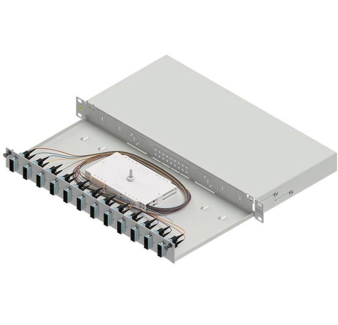 4055516085214 - Easylan LWL-Spleißgehäuse Basic LSB1B113 1HE 12x SC-Duplex Standard OM3 ausziehb