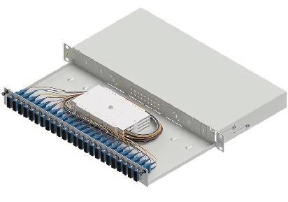Easylan LWL-Spleißgehäuse Basic LSB1C225 1HE 24x SC-Duplex Standard OS2 ausziehb.