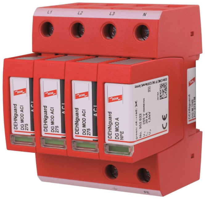 Dehn Überspannungsableiter Typ 2 4-polig Uc 275V mit ACI-Technologie - 5711687