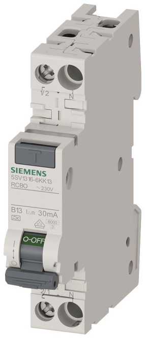 Siemens FI/LS kompakt 6kA 5SV1316-6KK13 Typ A 30mA B13 1TE