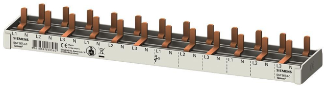 Siemens Stift SaS 10qmm 3p/N 5ST3673-0 12xKompakt 12TE Sammelschiene Zählerschr./Verteilg