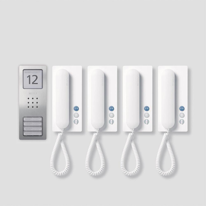 Siedle Audio-Set Siedle SET CA 812-4 E/W Compact Edelstahl gebürstet - 5742353
