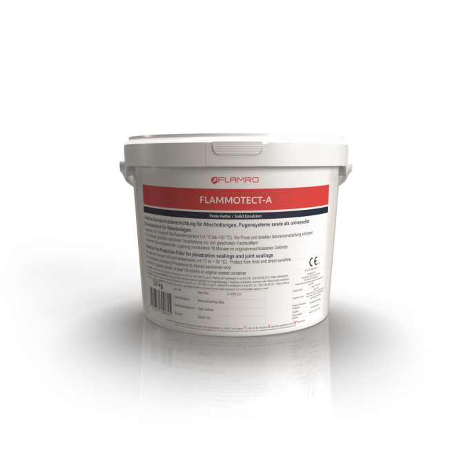 Flamro 01155121 FLAMMOTECT-A 5kg Ablative Brandschutz feste Farbe Eimer