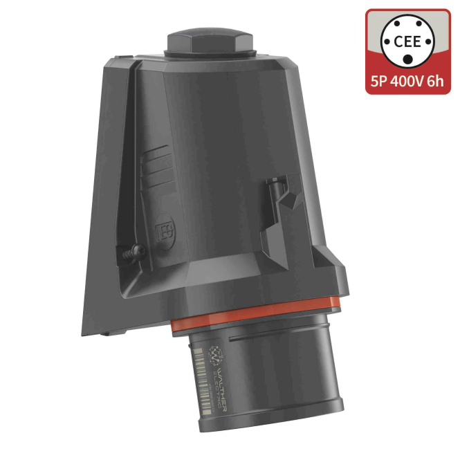 Walther CEE NEO FW710506SK Wandgerätestecker schräg 16A 5P 6h IP54 Verbindungstechnik