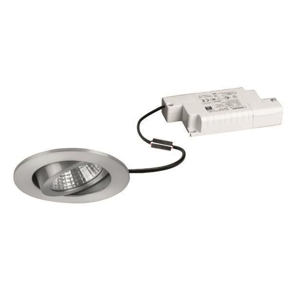 BRUM LED-Einbaustraher IP65 alu DAMITA 6W 650lm 3000K 230V dimmbar DA68 ET50mm Innenleuchten