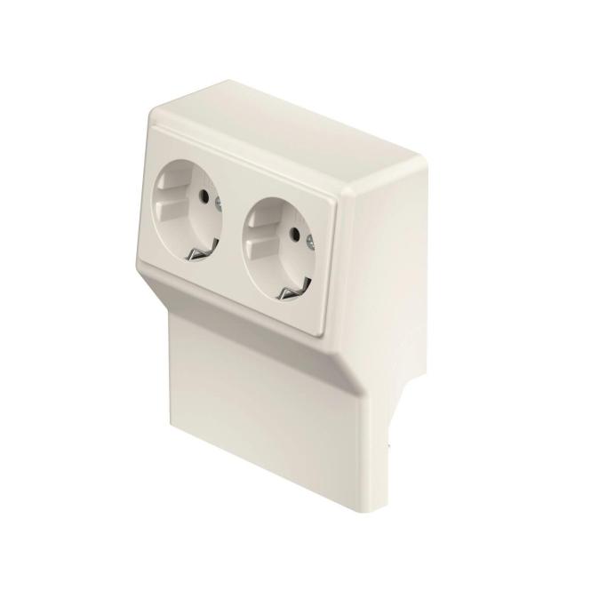 4012196720712 - 6132245 Elektro-Sockelleisten-Zubehör SL 2GT2050 rws Geräteeinsatz Steckdose Reinweiß 1 St 4012196720712 - 6132245 Elektro-Sockelleisten-Zubehör SL 2GT2050 rws Geräteeinsatz Steckdose Reinweiß 1 St