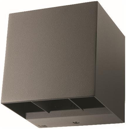 SGL Wandleuchte ARTES IP65 grafit 641703 8W 340lm 2700K dim, Winkel - 6087344