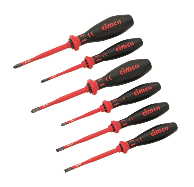 4021103014110 - Cimco VDE-Schraubendreher-Satz 117852 6-tlg SLIM Schlitz Kreuzschlitz Kombi