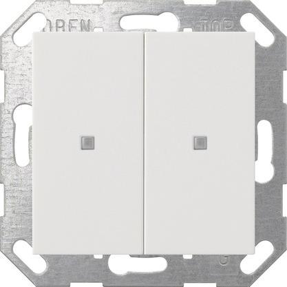 GIRA 517303 Taster Wippe 2fach OneKNX System 55 Reinweiß glänzend - 6156850