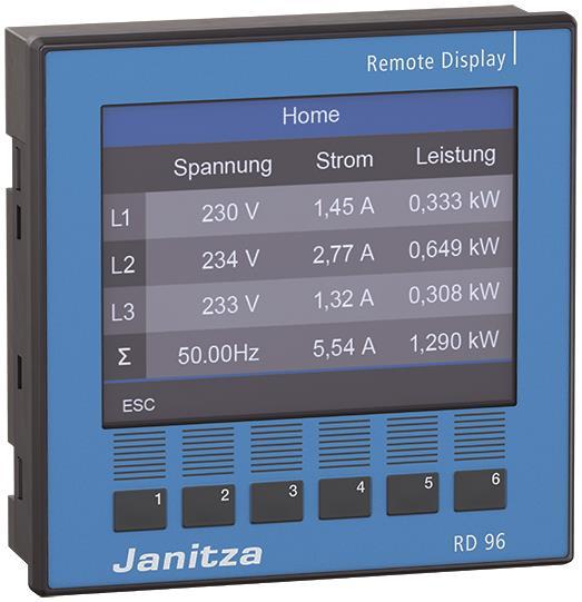 Janitza Remote Display abgesetzt RD 96 f.UMG801 5231212 Janitza Remote Display abgesetzt RD 96 f.UMG801 5231212