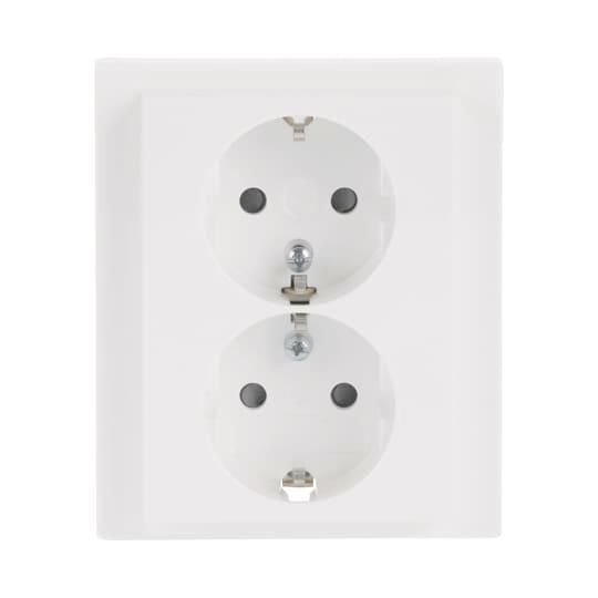 BJ 202 EUJB-84 SCHUKO 202 EUJB-84 Doppelsteckdose volle Abdeckung EBS Schaltermat/Geb.Steu
