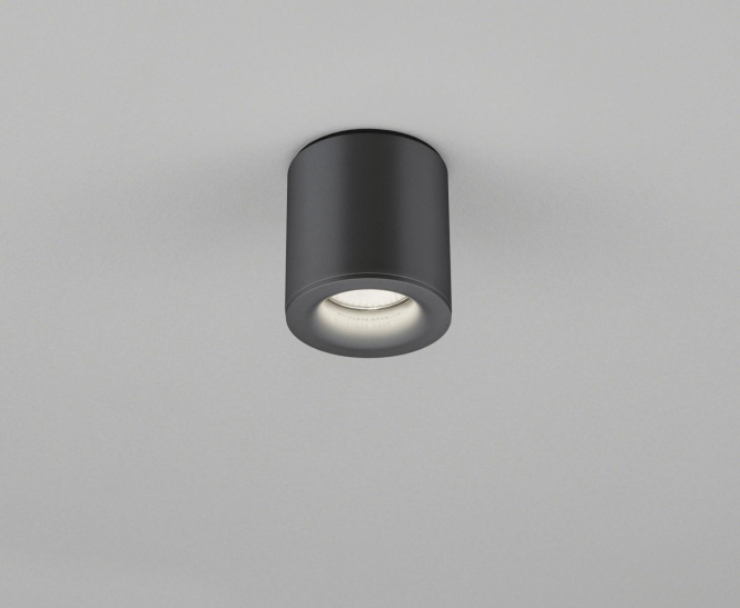 HELES Aufbaudownlight NOG 15/2129.22 GU10 max 6W IP65 80x85mm mattschwarz