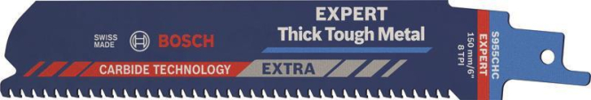 4059952534565 - 2608900366 EXPERT ‘Thick Tough Metal’ S 955 CHC Säbelsägeblatt 3 Stück Sägeblatt-Länge 150 mm 3 St 4059952534565 - 2608900366 EXPERT ‘Thick Tough Metal’ S 955 CHC Säbelsägeblatt 3 Stück Sägeblatt-Länge 150 mm 3 St