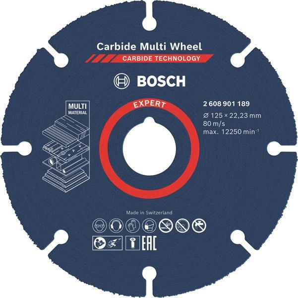 Bosch EXPERT Trennscheibe 125x22.23m Carbide Multiwheel 2608901189 Werkzeug Messgeräte