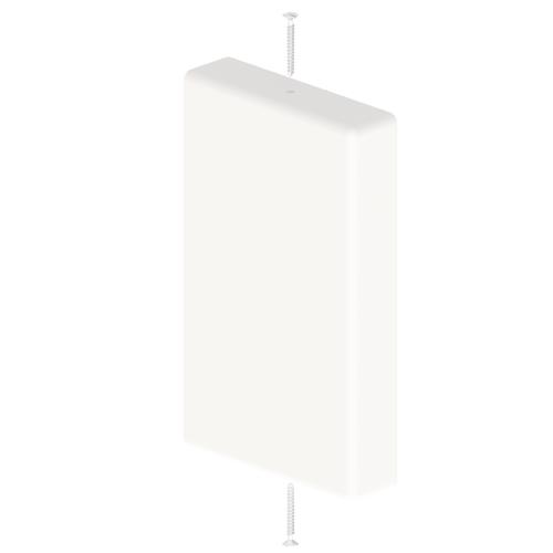 Unex Endstück reinweiß RAL9010 31371-02 45x75 U24X Verlegesys/Verbi.Mat