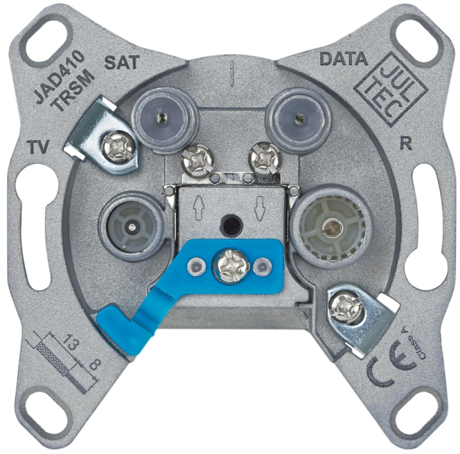 Jultec Durchgangsdose 4-Loch JAD410TRSM 5-2150MHZ SAT/BK/Modem TV:17DB - 6764262