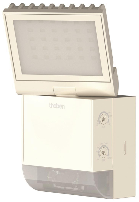 4003468101872 - 1020800 theLeda S8-100 wh LED-Strahler i integrierter Bewegungsmelder i weiß i 85 w i Wandmontage i Lichtfarbe 4000 k i Erfassungswinkel 180° i 10 m