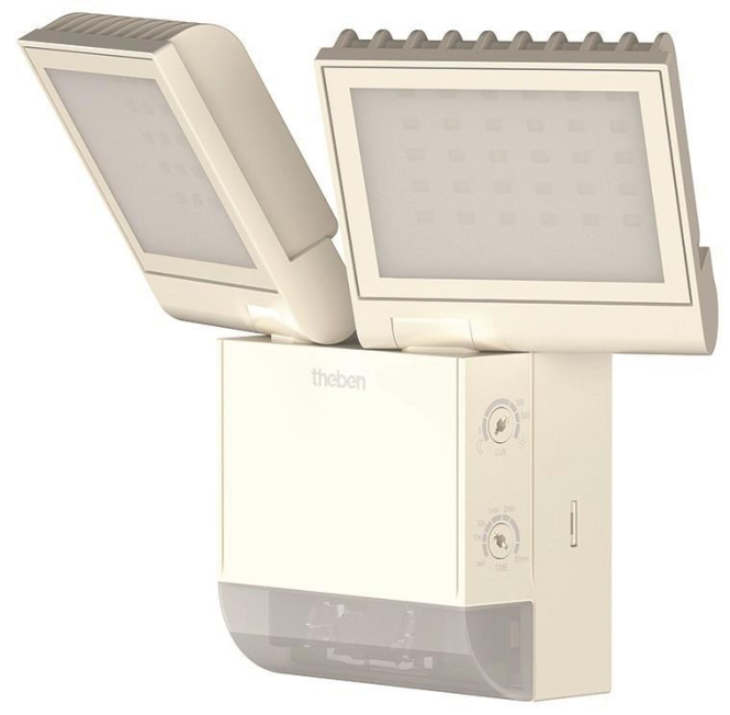 Theben LED-Strahler m theLeda S17-100 WH Bewegungsmelder f.Wandmontage 1020802