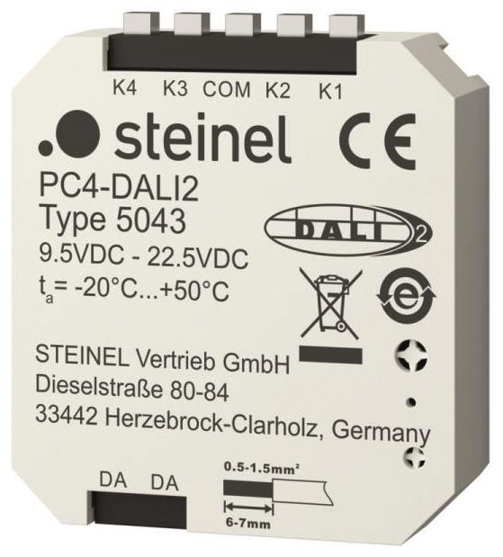 STEIN Tasterkoppler LiveLink 082123 DALI2 4-fach, 4 Tastereingänge - 6804981
