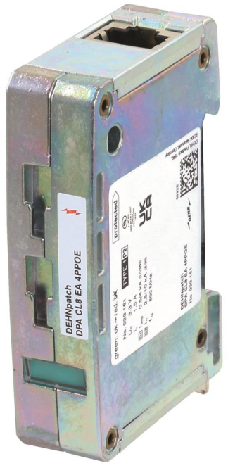 4013364472921 - DEHNpatch bis 10 GBit mRJ45 Buchsen uS Dehn DPA CL8 EA 4PPOE Kombi-Ableiter DEHNpatch bis 10 GBit mRJ45 Buchsen uS 4013364472921