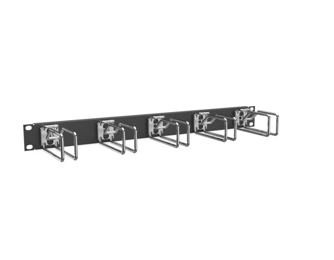 ENOC Querrangierpanel 1 HE CPM 01-S Metall Schwarz/Chrom 54631 Zählerschr./Verteilg