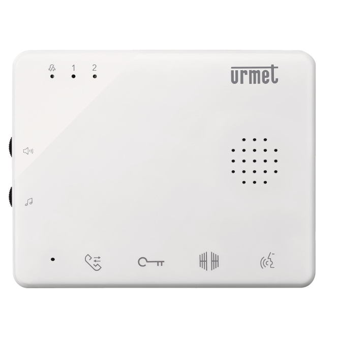 4011459743437 - Urmet 1730 2 Türsprechanlagen-Zubehör Kabelgebunden Audio-Inneneinheit Weiß