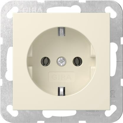 4010337095088 - GIRA 446601 SCHUKO-Steckdose oKrallen System 55 Cremeweiß glänzend