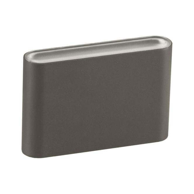 EVN Wandleuchte FLAT WALL sw WAF65061525 D/I 2x3W 2x270/300/340lm 3/4/57K IP65 EVN Wandleuchte FLAT WALL sw WAF65061525 D/I 2x3W 2x270/300/340lm 3/4/57K IP65