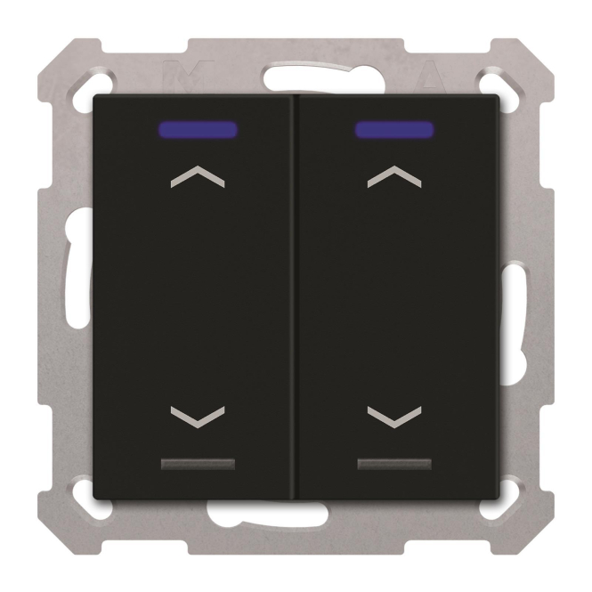 MDT BE-TAL55T206.A1 KNX Taster Light 55 2f RGBW Temperatursensor sw - 7081320