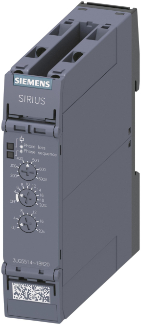 Siemens Netzüberwach- 3UG5514-1BR20 ungsrelais, analog, Phasenausfall Ind-Schaltgeraete