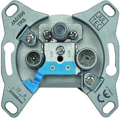 Jultec Antennensteckdose JAD300TRS Stich,3-Loch,SAT/BK/Unicable
