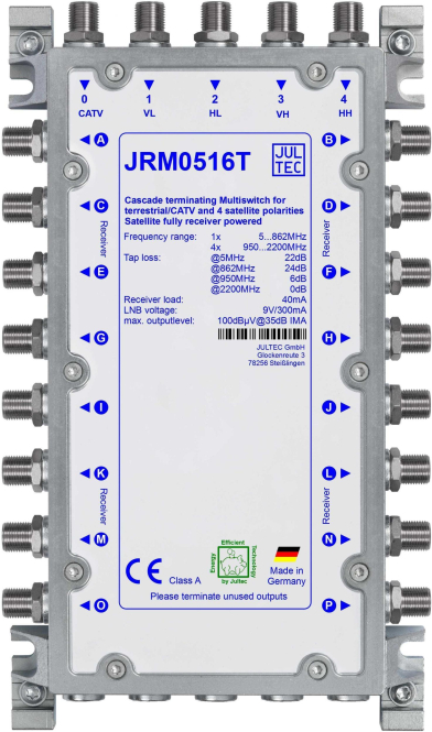 Jultec Multischalter JRM0516T 5 auf 16 - 7088941