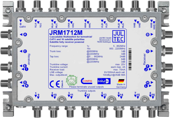 Jultec Multischalter JRM1712M 17 auf 12 Kaskade - 7088949