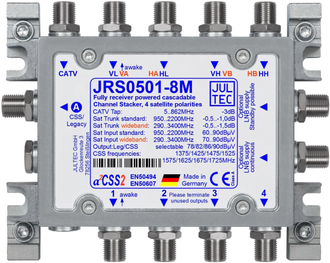 Jultec Einkabelmultischalter JRS0501-8M 5 auf 1/8UB