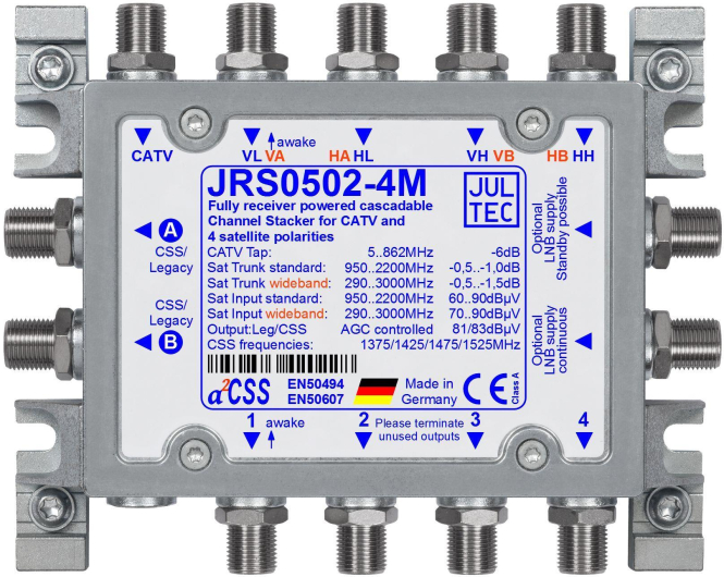 Jultec Einkabelmultischalter JRS0502-4M 5 auf 2/4UB
