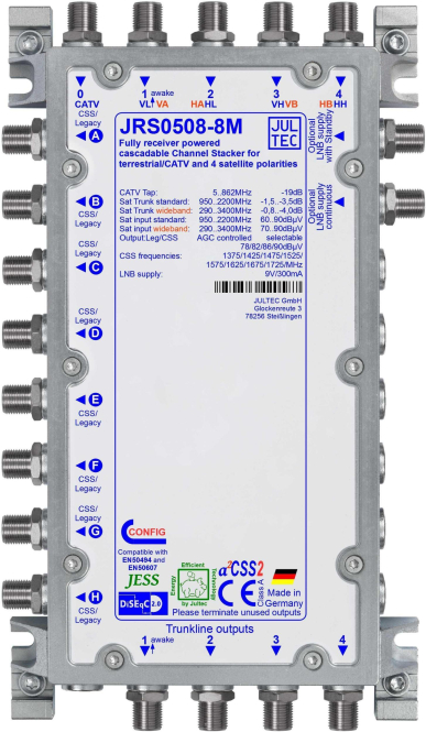 Jultec Einkabelmultischalter JRS0508-8M 5 auf 8/8UB
