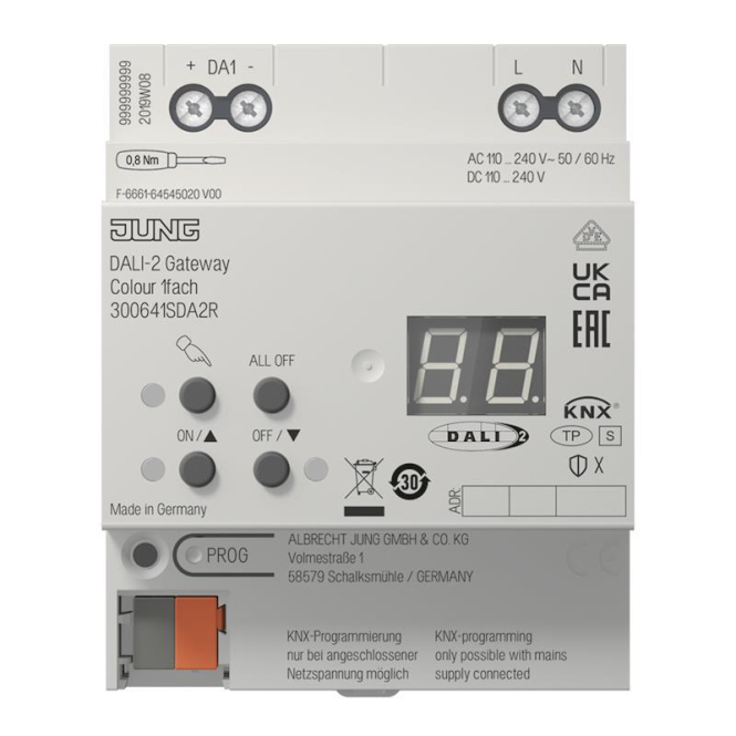 Jung KNX DALI-2 Gateway 30064 1S DA2 R Colour 1fach - 7092586