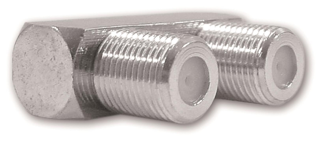 Televes Kabelverbinder KVU2 F-Doppelkupplung 180 Grad