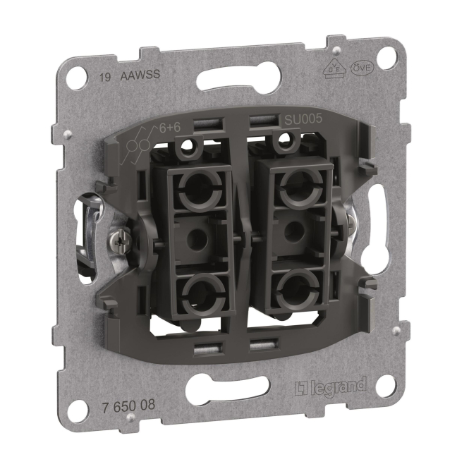 3414972544665 - Legrand 765008 SEANO Einsatz Doppelwechselschalter 10AX Steckklemmen 3414972544665 - Legrand 765008 SEANO Einsatz Doppelwechselschalter 10AX Steckklemmen
