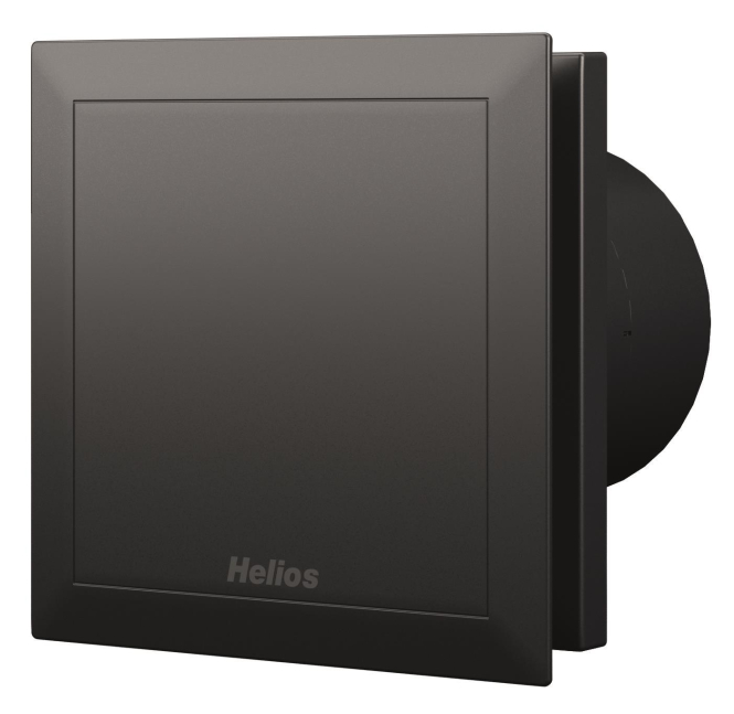 Helios Minivent DN100 M1/100 black zweistufig black 40770