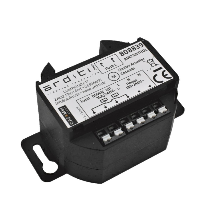 4255888806619 - Casambi Rollladensteuerung 808839 UP-Schaltaktor für 2 externe Taster