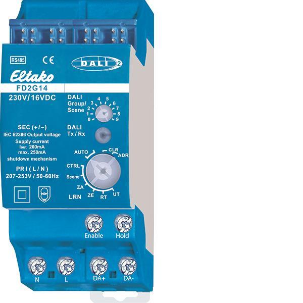 Eltako RS485-Bus-DALI-2-Gateway FD2G14 30014045 Schaltermat/Geb.Steu