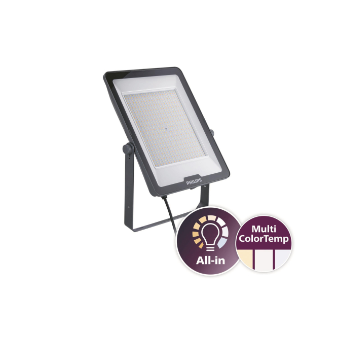 PHIL LED-Strahler Ledinaire IP65 grau 200W 24000lm 3000/4000/6500K symmetrisch