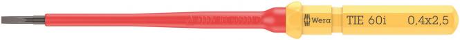 Wera VDE 60 i 0,4x2,5x157mm 05006500001 TIE Kraftform Kompakt f.Schlitzschrauben (Inhalt 5 Stück)