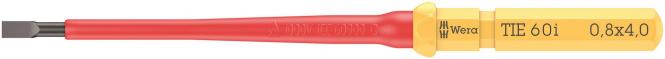Wera VDE 60 i 0,8x4,0x157mm 05006503001 TIE Kraftform Kompakt f.Schlitzschrauben (Inhalt 5 Stück)