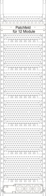 4034338639652 - f-tronic Multimediafeld 1feldrig KX7-MP2 H=1050mm STECKD3K PAT12 10xKKL 7141681