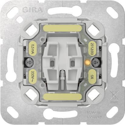 GIRA 318600 Wipp-Kontrollschalter 16AX Universal-Aus-Wechselschalter m.LED or