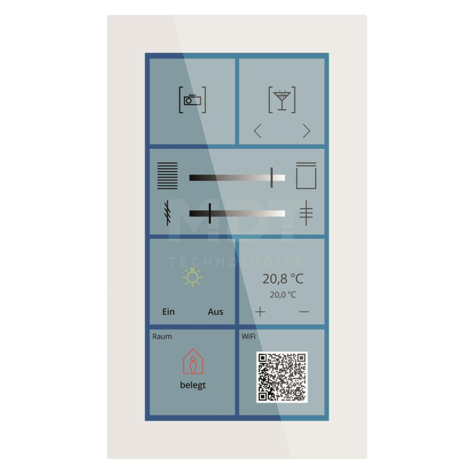 4251916114077 - MDT BE-GTSP6TW01S Glas Touch Smart Plus 6Zoll Secure Weiß