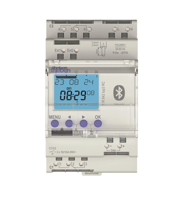 Theben Zeitschaltuhr TR642top3 BLE RC digital Astro/Jahresprogramm 2K 3TE